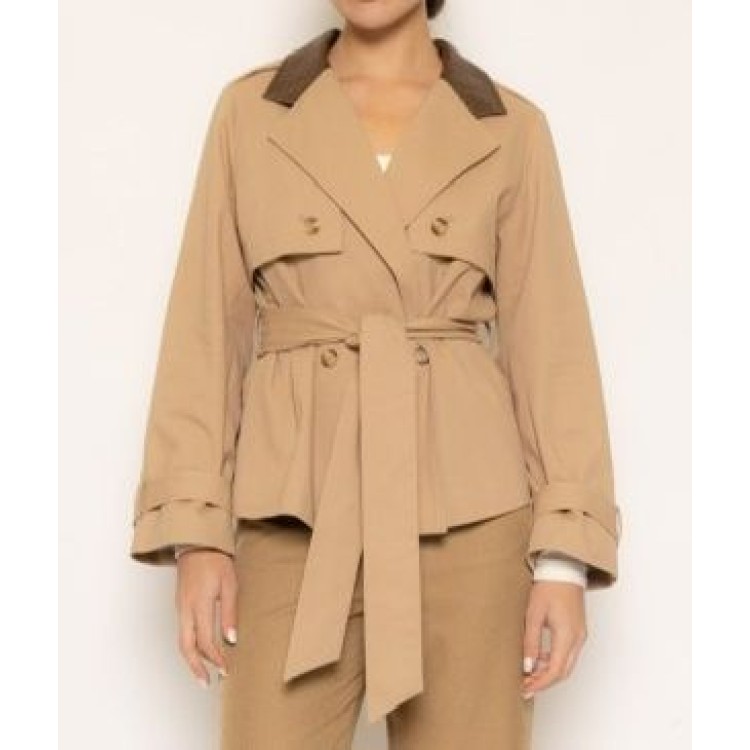 TRENCH MOKA CORTA