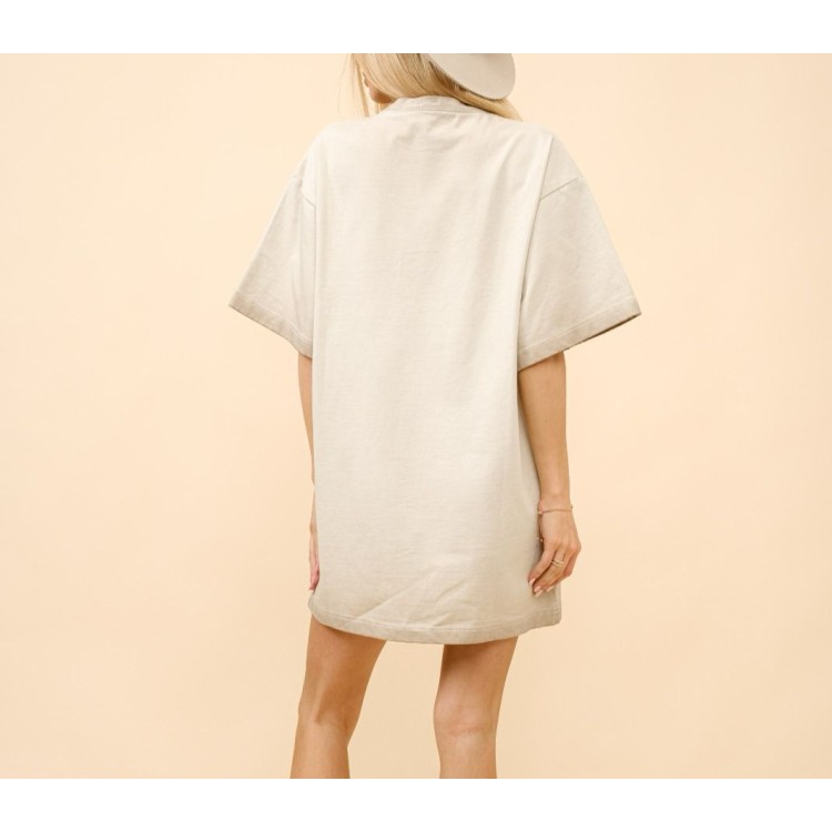 TSHIRT DRESS BEIGE JINETE