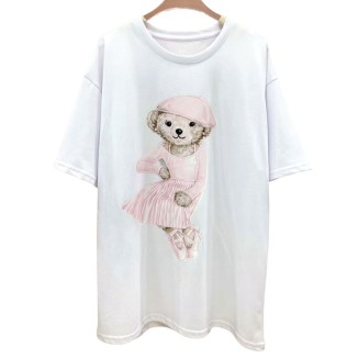 TSHIRT BLANCA OSITO ROSA