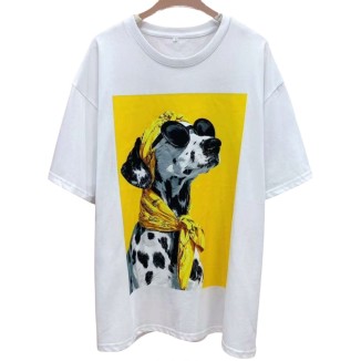 TSHIRT DALMATA FONDO AMARILLO