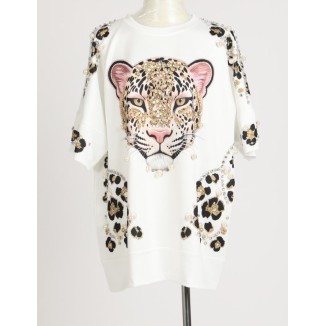 TSHIRT BLANCA TIGRE