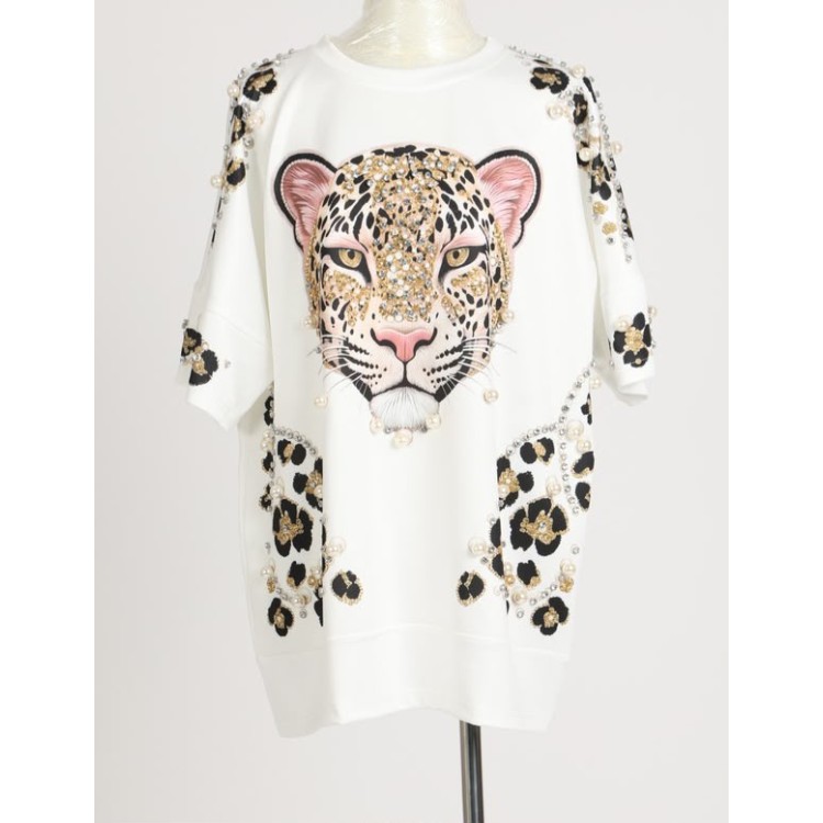 TSHIRT BLANCA TIGRE