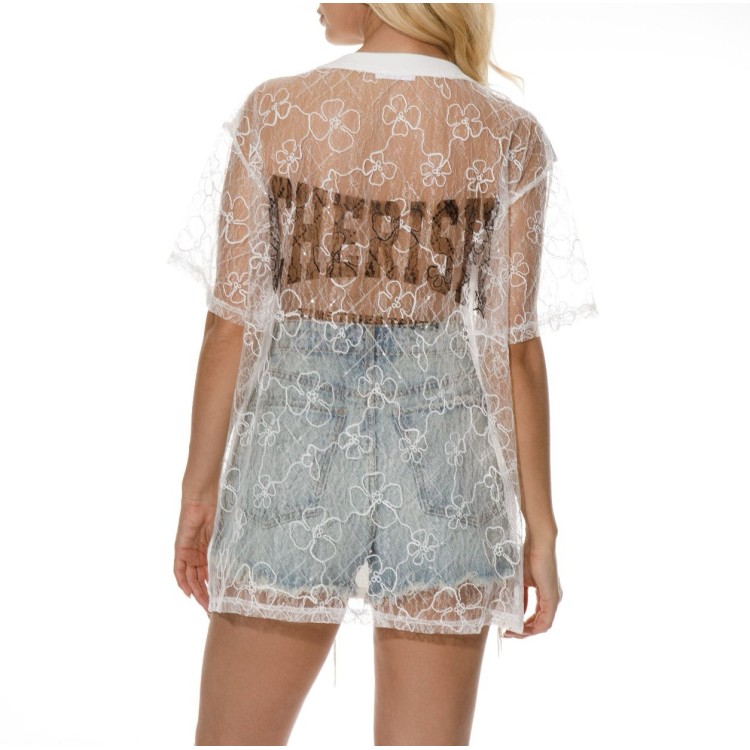 TSHIRT BLANCA ESPALDA ENCAJE