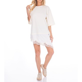 TSHIRT BEIGE LENCERO