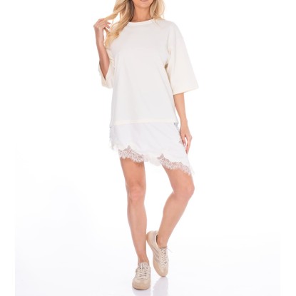 TSHIRT BEIGE LENCERO