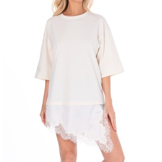 TSHIRT BEIGE LENCERO