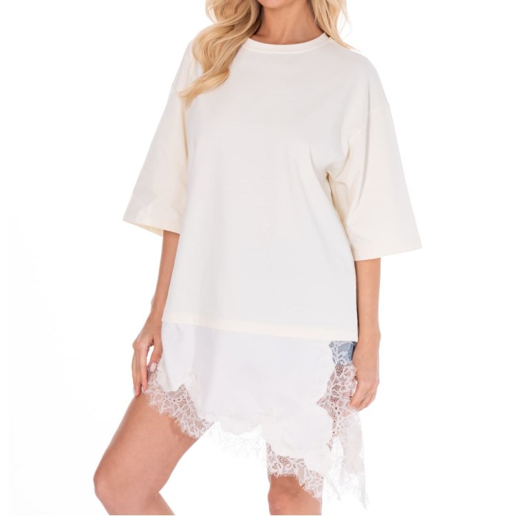 TSHIRT BEIGE LENCERO