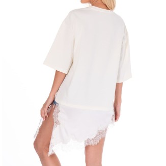 TSHIRT BEIGE LENCERO
