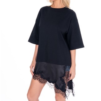 TSHIRT NEGRO LENCERO