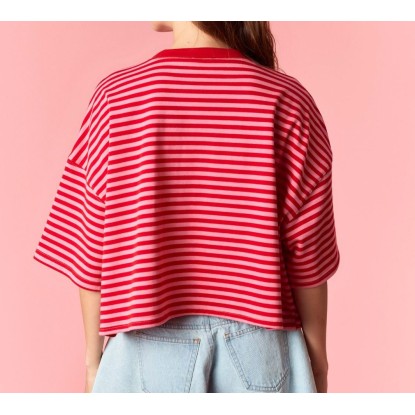 TSHIRT RAYAS ROJA