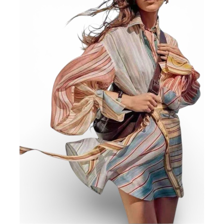 VESTIDO CAMISERO LINEAS