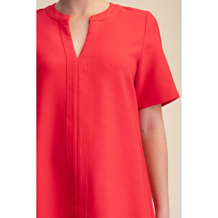 VESTIDO CORTO ROJO OLAN