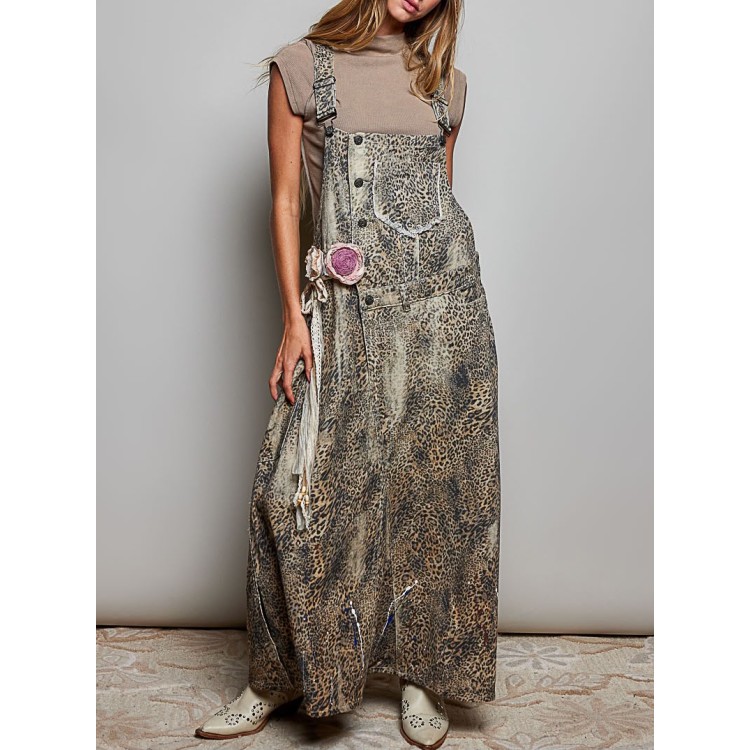 VESTIDO OVEROL LEOPARDO