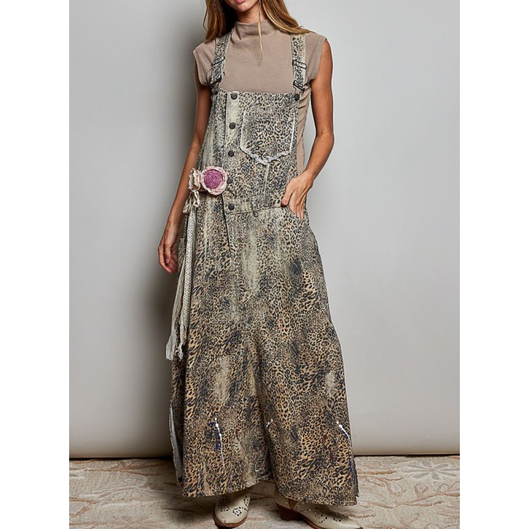VESTIDO OVEROL LEOPARDO