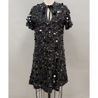 VESTIDO NEGRO LENTEJUELA