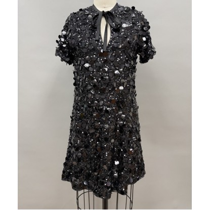VESTIDO NEGRO LENTEJUELA