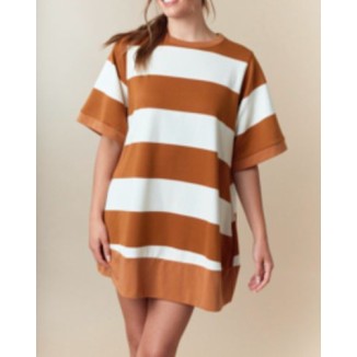 VESTIDO LINEAS MOKA BCO
