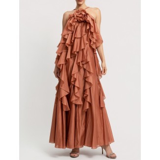 VESTIDO HALTER OLANES CHEDRON