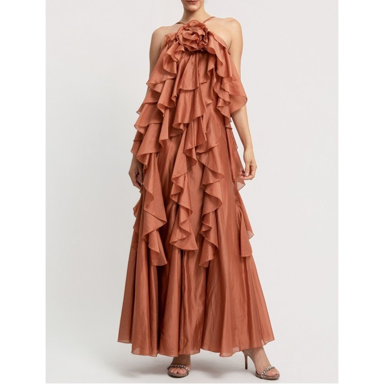 VESTIDO HALTER OLANES CHEDRON