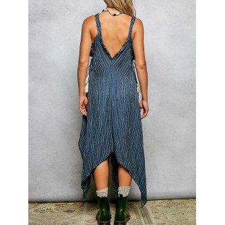 VESTIDO TIRANTES PICO DENIM