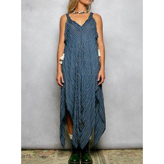 VESTIDO TIRANTES PICO DENIM