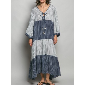 VESTIDO NAVY LARGO