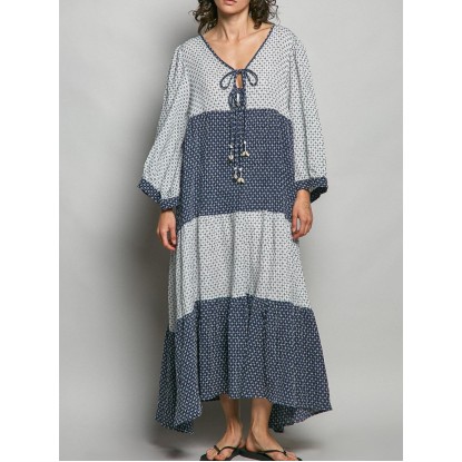 VESTIDO NAVY LARGO