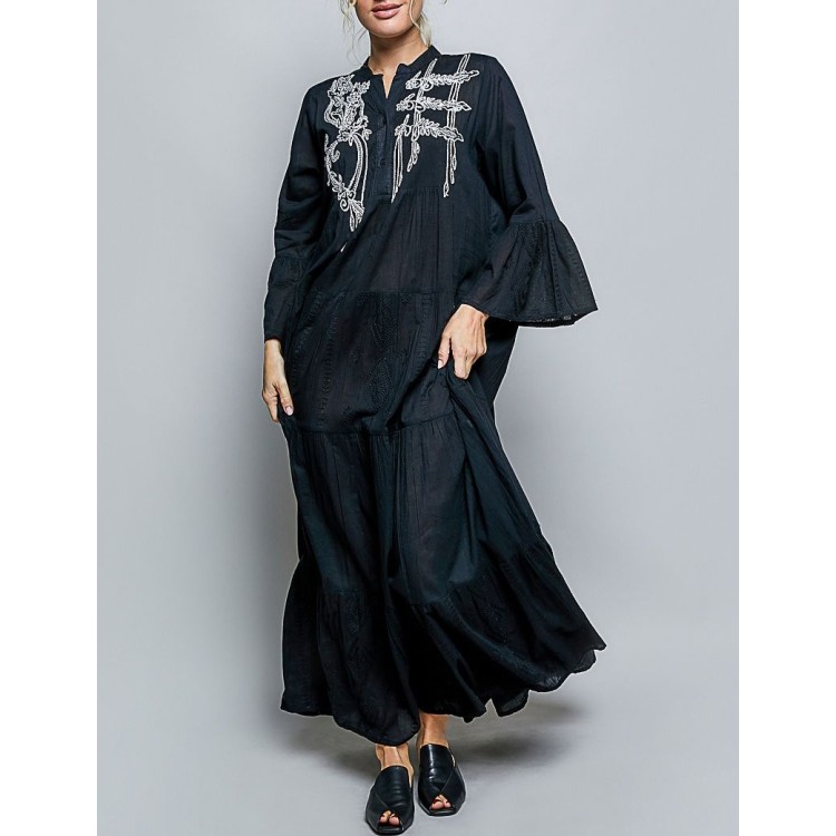 VESTIDO NEGRO LARGO