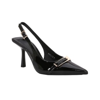 ZAPATILLA NEGRA HEBILLA LARGA 