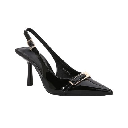 ZAPATILLA NEGRA HEBILLA LARGA 