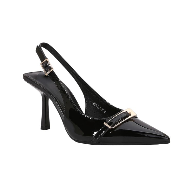 ZAPATILLA NEGRA HEBILLA LARGA 