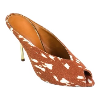 ZAPATILLA CAMEL PELO ANIMAL PRINT VACA 